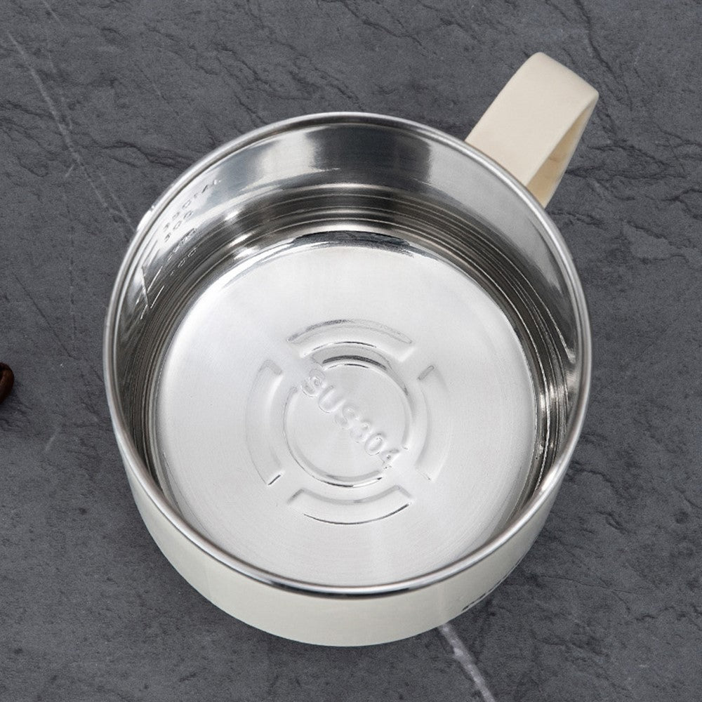 HALIN 350ML PP+304 Stainless Steel Water Cup Tea Milk Coffee Mug with Lid (No FDA Certificate, BPA-Free)