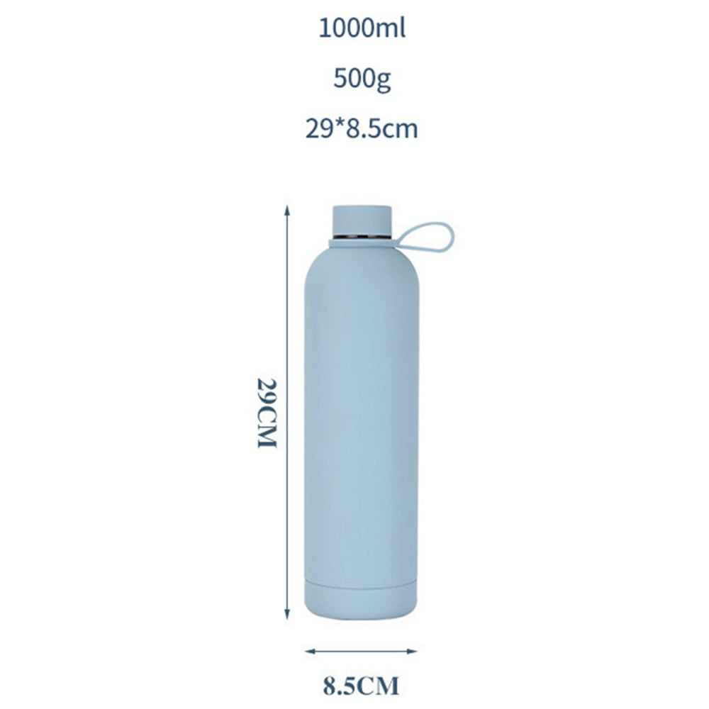 JUNSUNMAY 1000ml Large Capacity Candy Color 304 Stainless Steel Vacuum Water Bottle (BPA Free, No FDA Certificate)