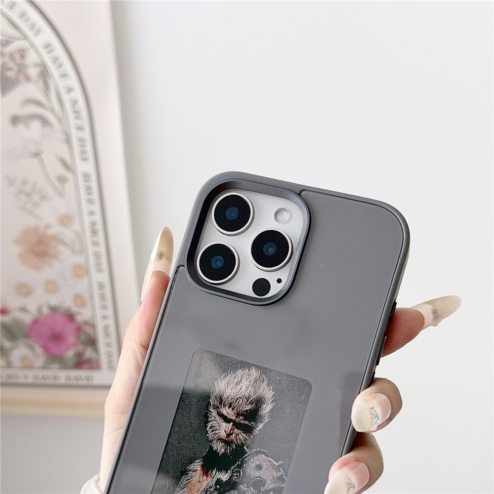 For iPhone 16 Pro Max E Ink Phone Cover 4-Color Display Pattern Customized Case