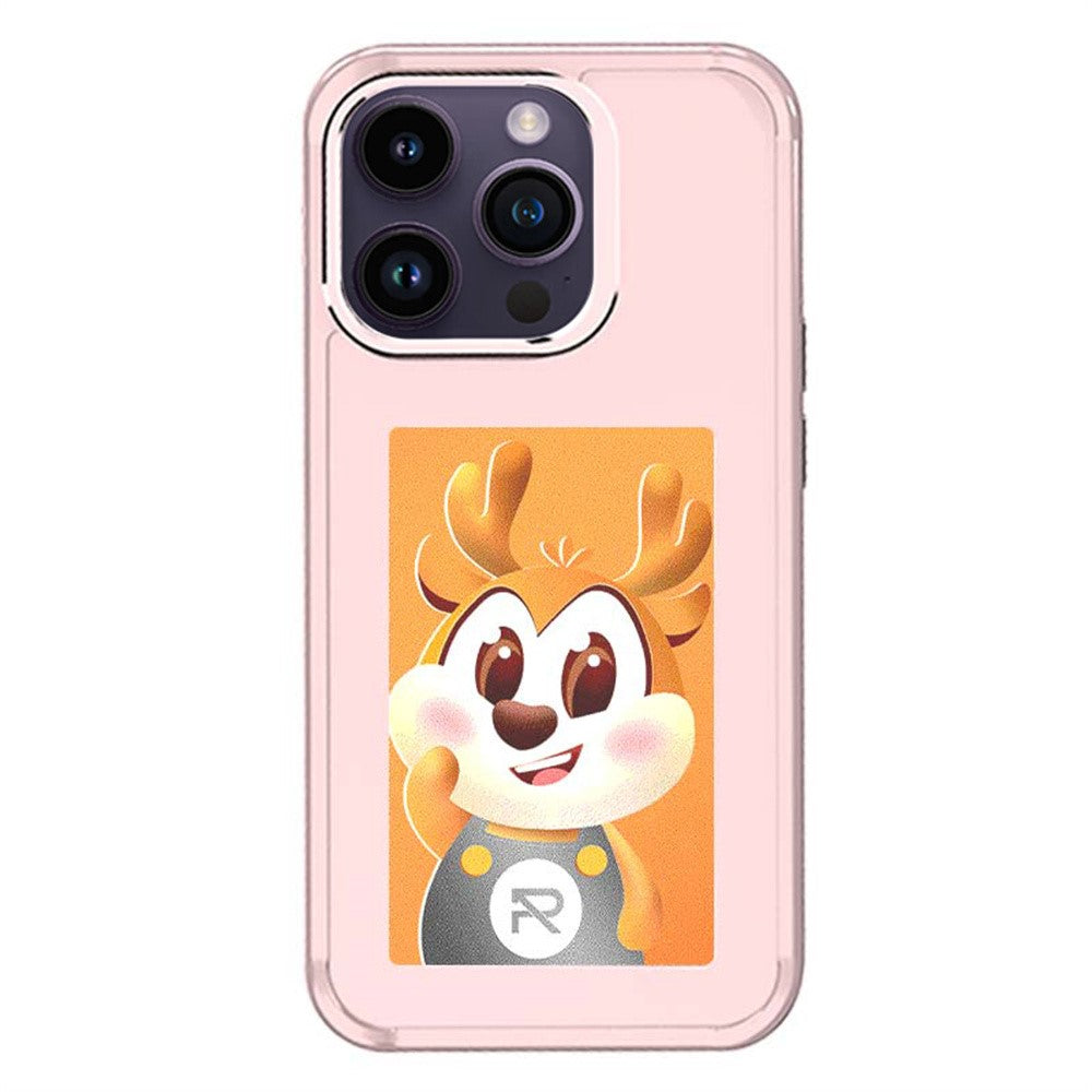 For iPhone 14 Pro Max Smart E-Ink Phone Case 4 Color HD 4 inch Display NFC DIY Customized Screen