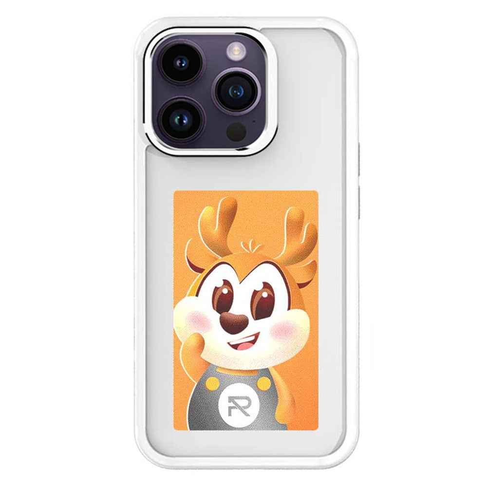 For iPhone 14 Pro Max Smart E-Ink Phone Case 4 Color HD 4 inch Display NFC DIY Customized Screen