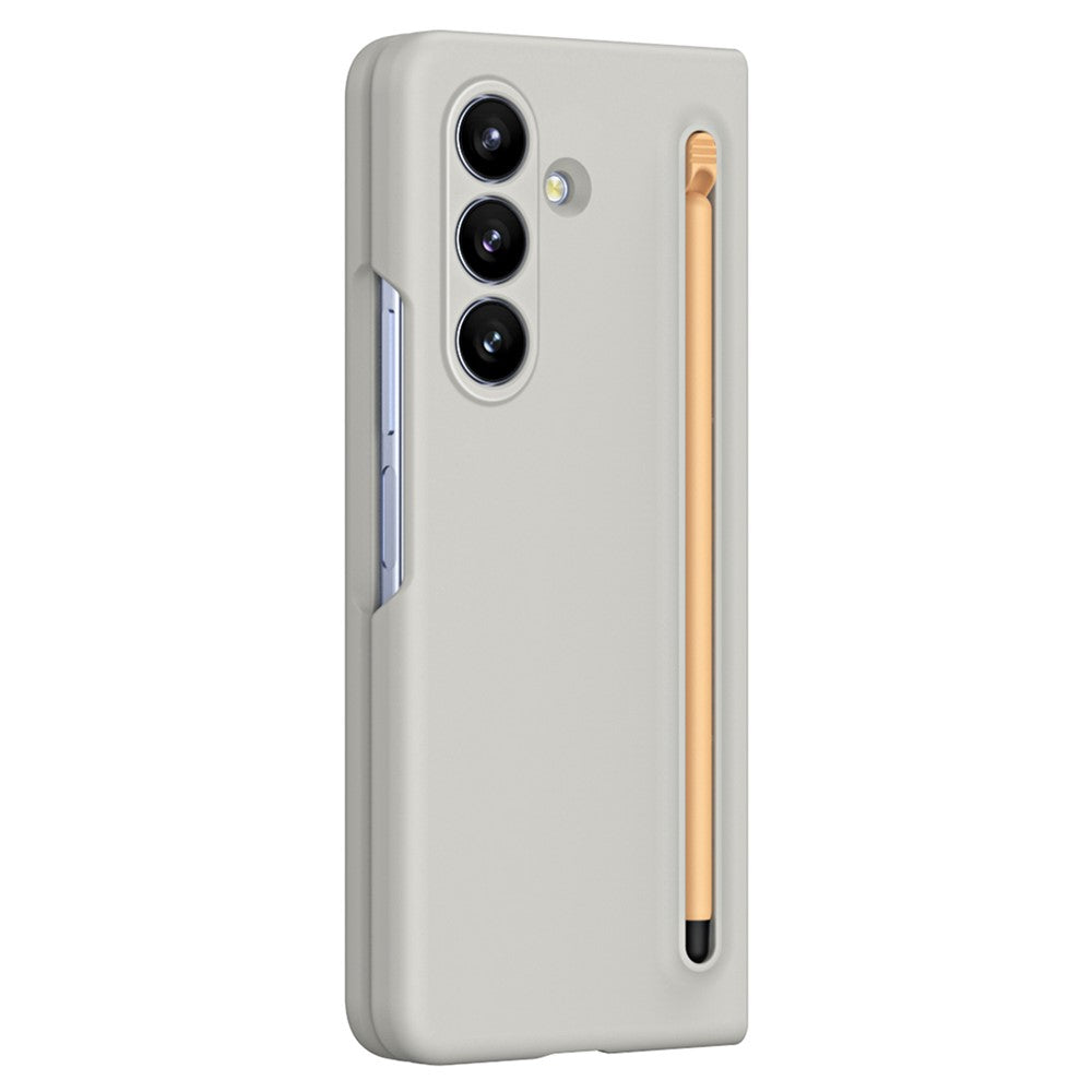 For Samsung Galaxy Z Fold7 5G Phone Case with Tempered Glass Film Hard PC Back Cover with Stylus