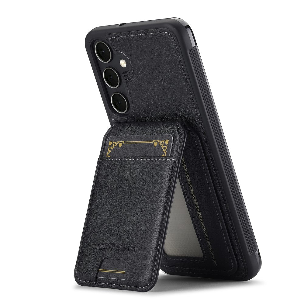 LC.IMEEKE L3 For Samsung Galaxy A17 5G Magnetic Case Detachable Card Holder Leather TPU Mobile Cover