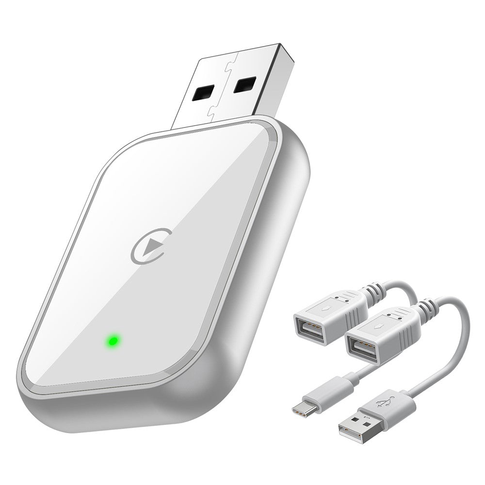 348 Wireless CarPlay Adapter for iPhone Convert Wired to Wireless Compatible with Built-In CarPlay Cars