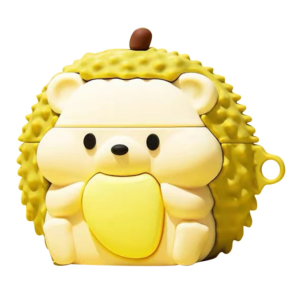 For Samsung Galaxy Buds FE Durian Hedgehog Design Bluetooth-compatible Earphone Silicone Cover
