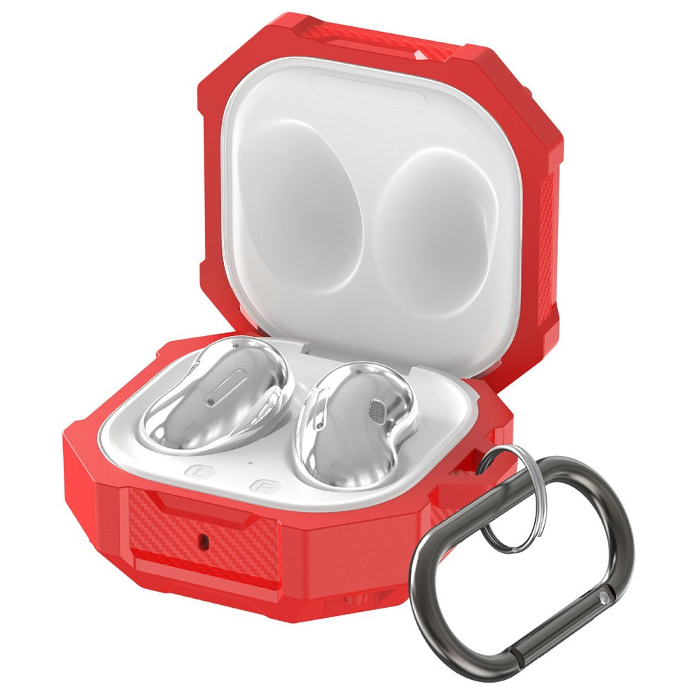 For Samsung Galaxy Buds Live / Buds Pro / Buds2 Case Bluetooth-compatible Earbuds TPU Cover with Hook