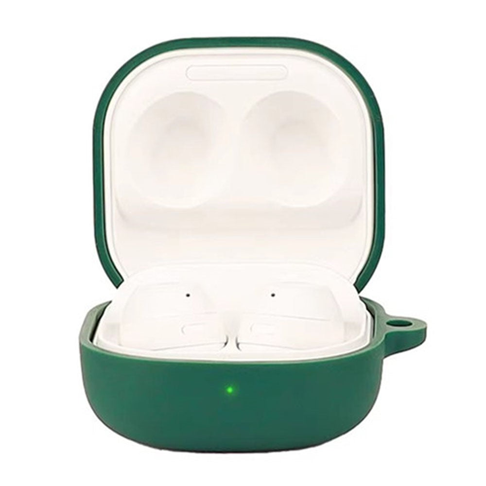 For Samsung Galaxy Buds Core Silicone Case Wireless Earphones Protective Cover with Anti-Lost Buckle