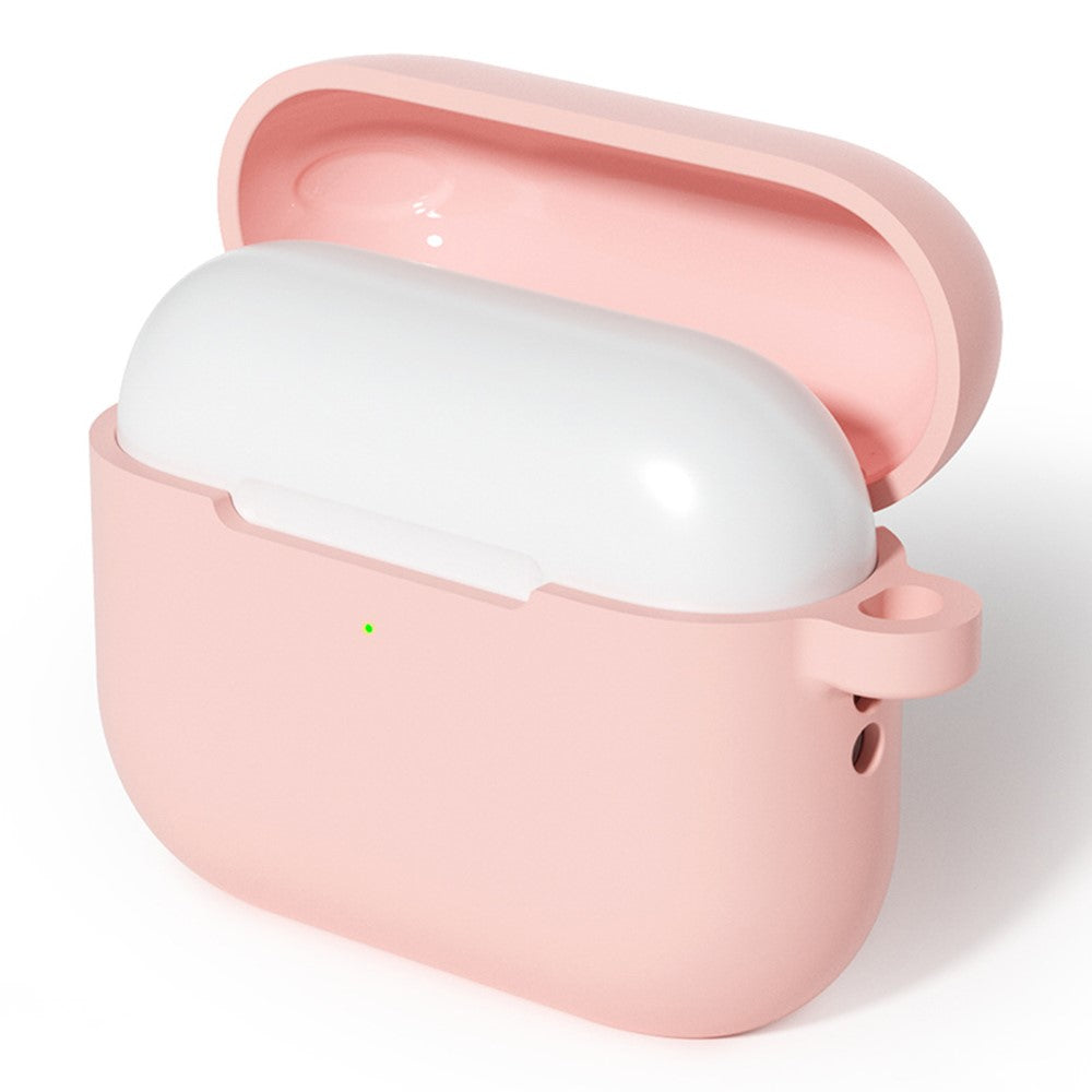 For AirPods Pro 3 Silicone Case Soft Wireless Earbud Organizer Cover with Carabiner