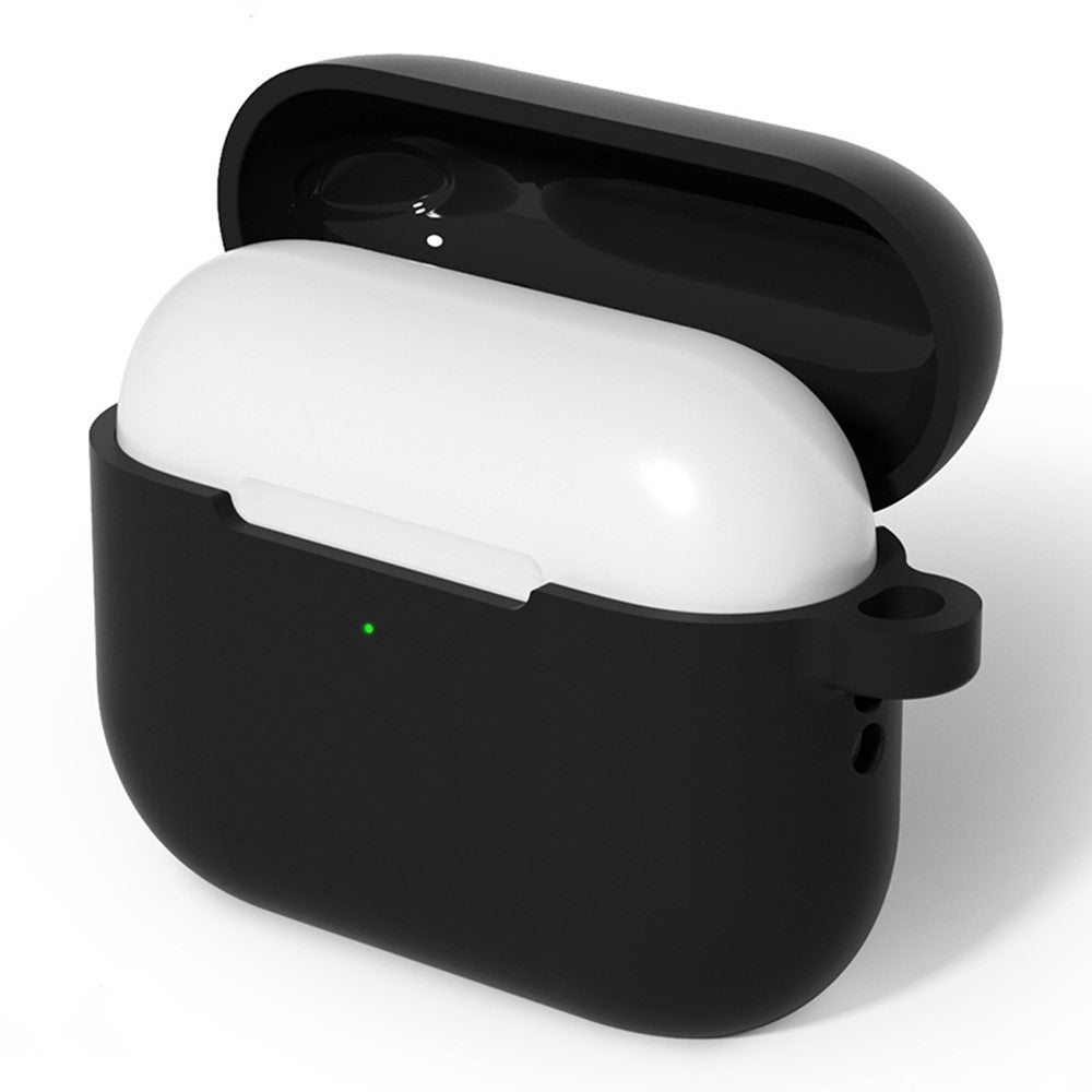 For AirPods Pro 3 Silicone Case Soft Wireless Earbud Organizer Cover with Carabiner