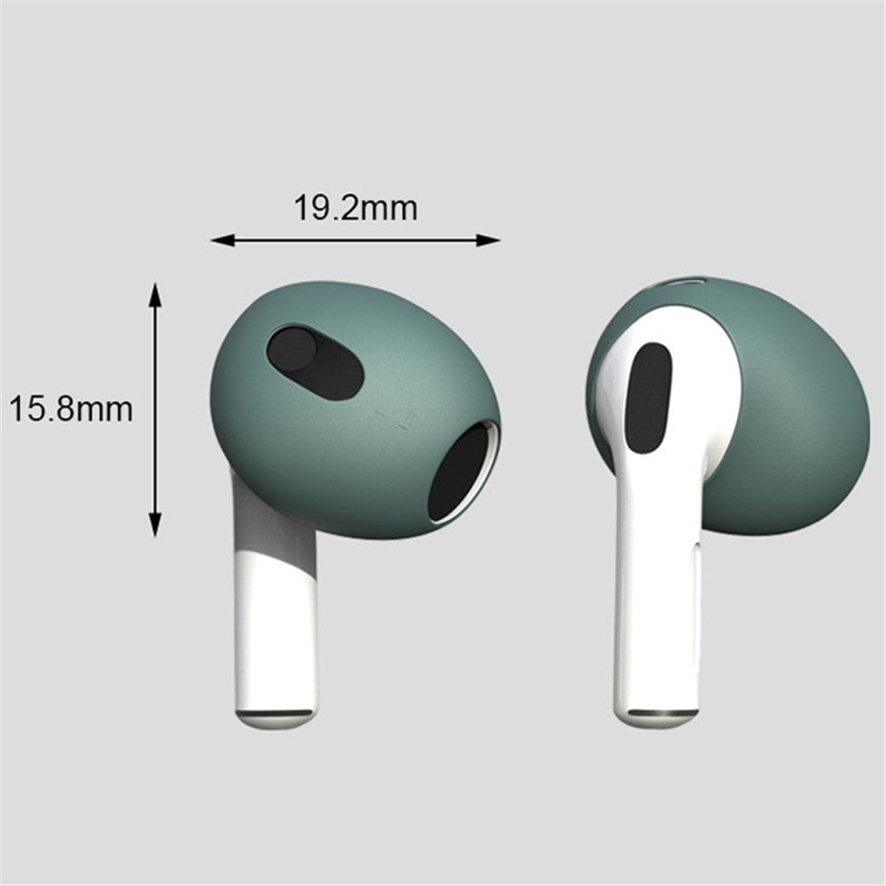 For Apple AirPods 3 2 Pairs Anti-slip Silicone Earbuds Cover Ultra-thin Bluetooth-compatible Earphones Tips