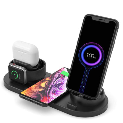UD15-C 3-in-1 Multifunctional Wireless Charger Charging Dock Station Holder Stand for Apple iPhone/Android Device /Type-C Device
