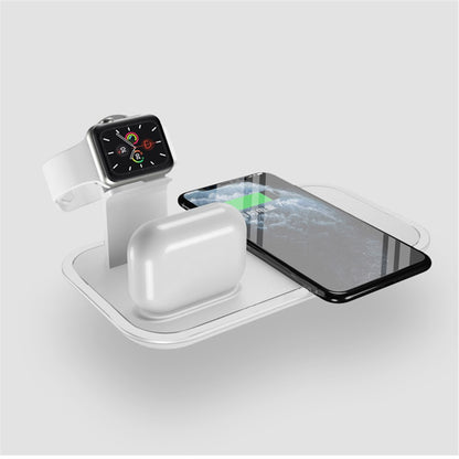WS14 3-in-1 Wireless Charger Stand Qi Fast Charging Station for Apple Watch + AirPods + Phone Station Dock
