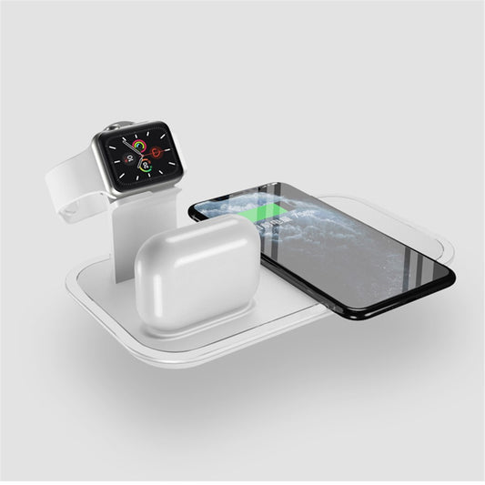 WS14 3-in-1 Wireless Charger Stand Qi Fast Charging Station for Apple Watch + AirPods + Phone Station Dock
