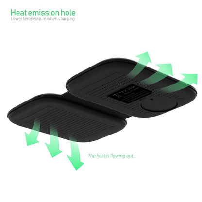 F20 Magnetic Folding 3 in1 Wireless Fast Charging Station for iPhone Apple Watch AirPods Samsung Galaxy Buds