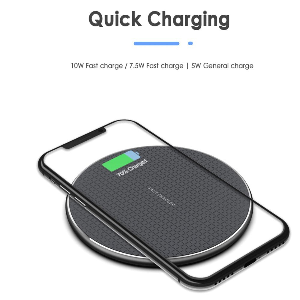 Q25 10W Fast Wireless Charger Qi Smart Lightweight Portable Charging Station for iPhone Series