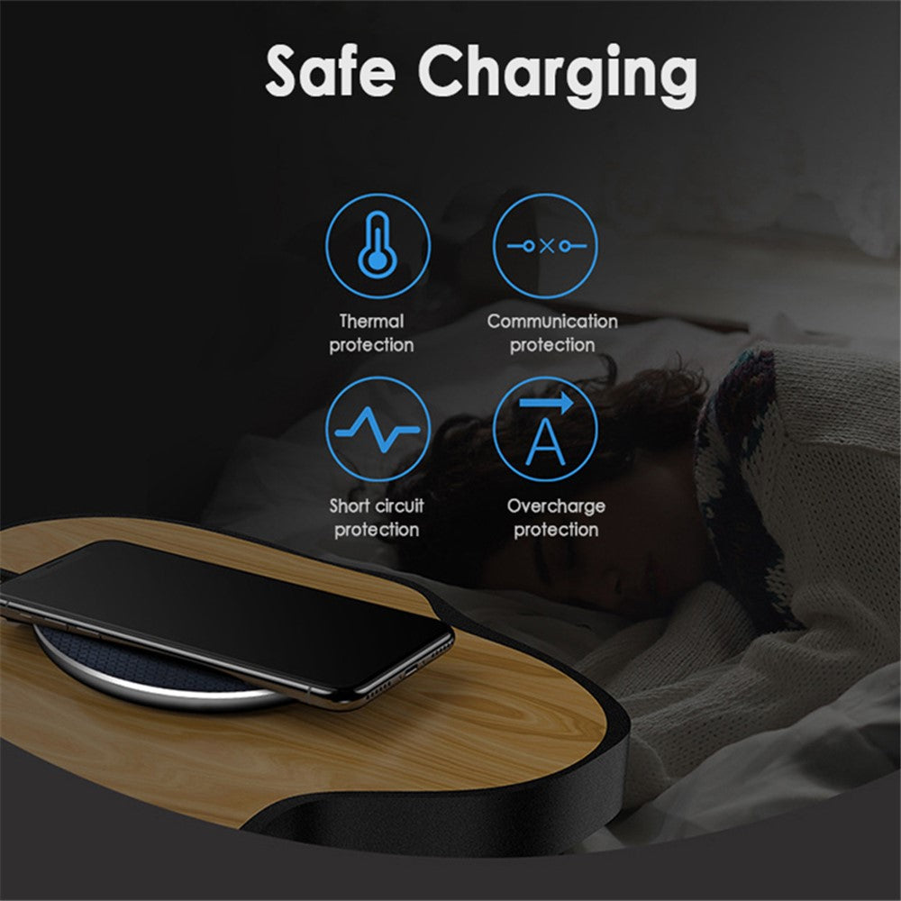 Q25 10W Fast Wireless Charger Qi Smart Lightweight Portable Charging Station for iPhone Series
