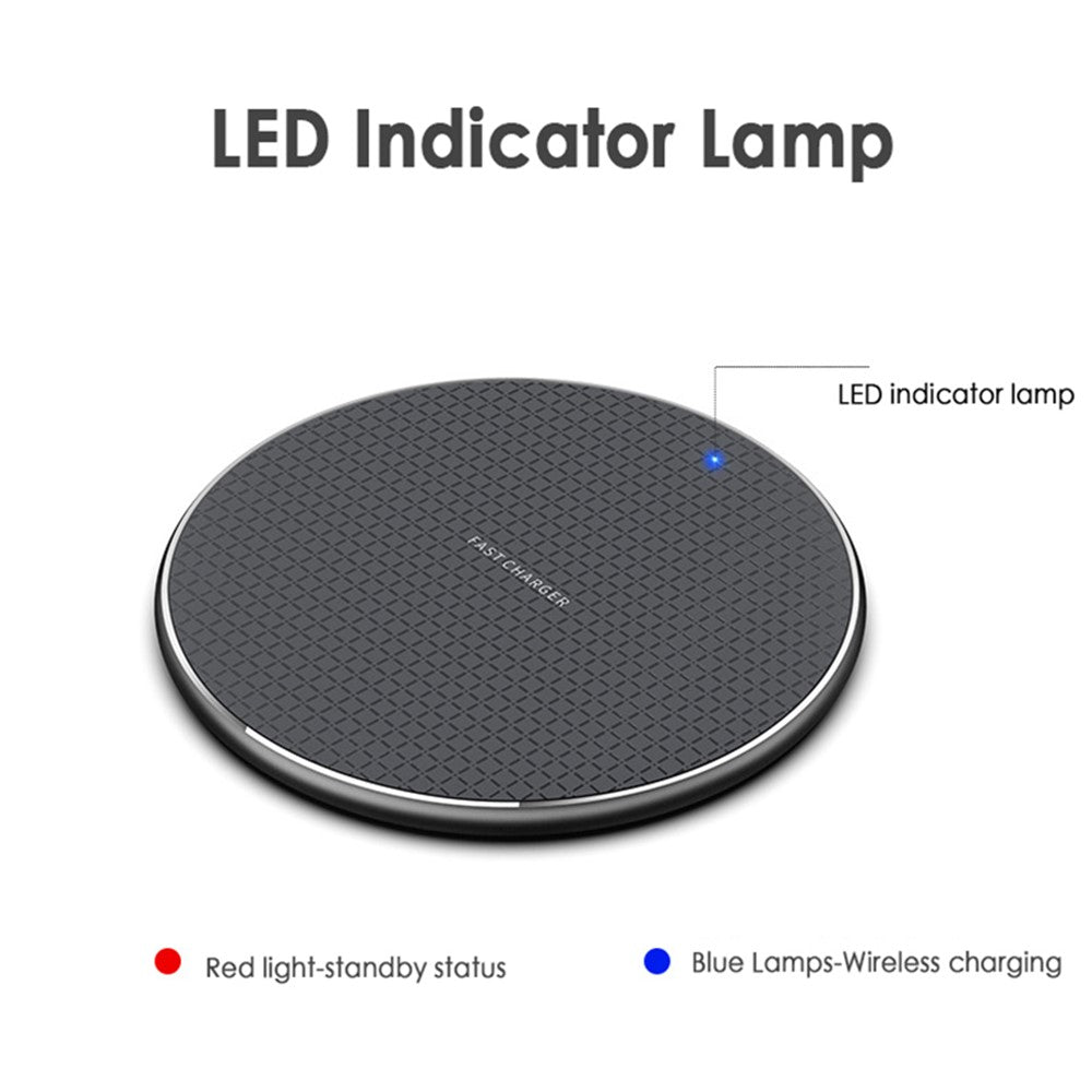 Q25 10W Fast Wireless Charger Qi Smart Lightweight Portable Charging Station for iPhone Series