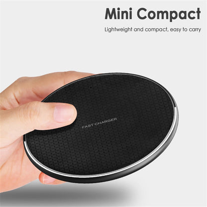 Q25 10W Fast Wireless Charger Qi Smart Lightweight Portable Charging Station for iPhone Series