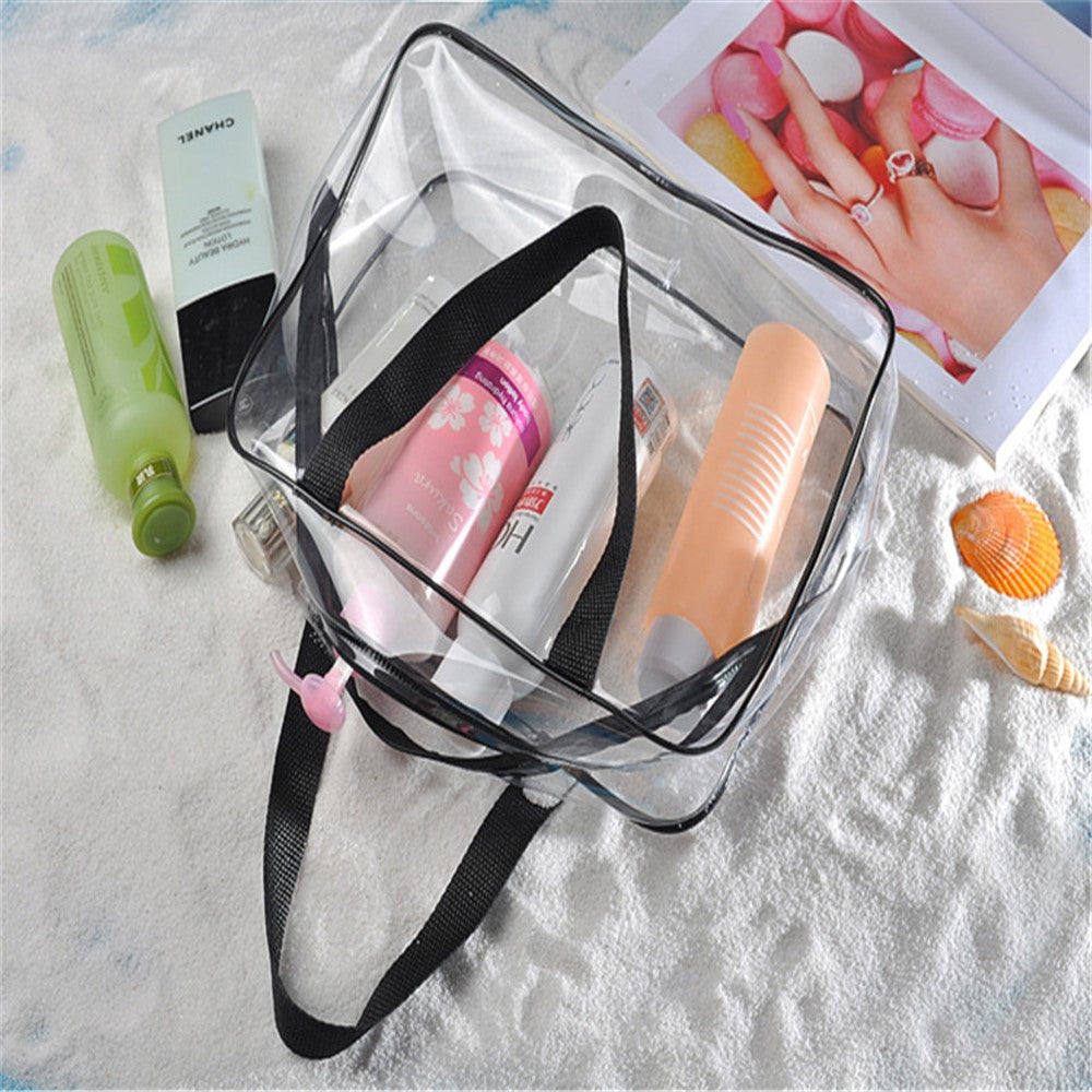 3PCS/Set Clear Cosmetics Bag Make-up Bags Organizer PVC Bag