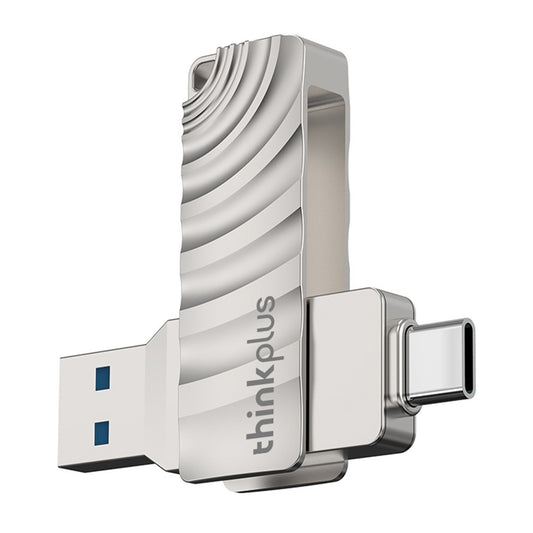 LENOVO THINKPLUS MU232 256GB for iPhone 15 Series USB+Type-C Flash Drive Thumb Drive Photo Data Storage Stick for MacBook Phones Tablets