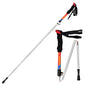 KODENOR 2Pcs Outdoor Trekking Pole Camping 5-Section Aluminum Alloy Walking Stick for 170-190CM Height