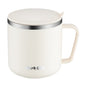 HALIN 350ML PP+304 Stainless Steel Water Cup Tea Milk Coffee Mug with Lid (No FDA Certificate, BPA-Free)
