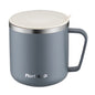 HALIN 350ML PP+304 Stainless Steel Water Cup Tea Milk Coffee Mug with Lid (No FDA Certificate, BPA-Free)