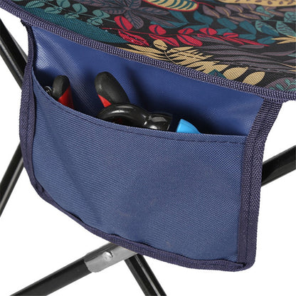 Size S Metal+Oxford Cloth Portable Folding Chair Outdoor Camping Fishing Backrest Chair