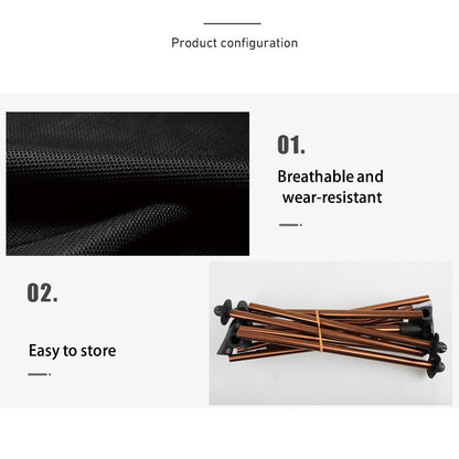 HALIN HS-334 Portable Folding Chair Aluminum Alloy Pole 1200D Oxford Cloth Camping Backrest Chair