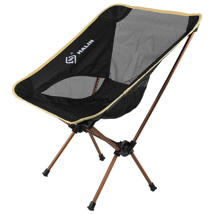 HALIN HS-334 Portable Folding Chair Aluminum Alloy Pole 1200D Oxford Cloth Camping Backrest Chair