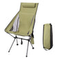 HALIN Portable Foldable Chair Aluminum Alloy Pole 600D Oxford Cloth Camping Fishing Chair