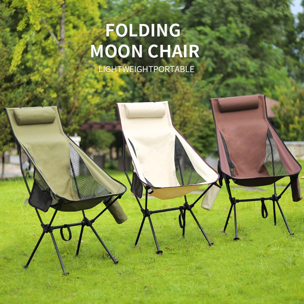 HALIN Portable Foldable Chair Aluminum Alloy Pole 600D Oxford Cloth Camping Fishing Chair