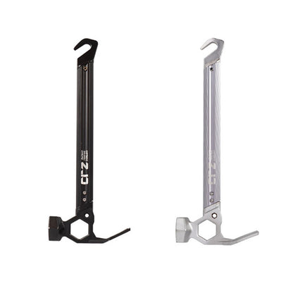CLS Outdoor Camping Tent Peg Hammer Stainless Steel+Aluminum Alloy Handle Nail Puller