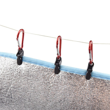 Outdoor Portable Snap Hook Camping Tent BBQ Awning Tarpaulin Windproof Fixing Clip