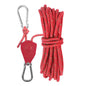 4mmx4m Climbing Rope Camping Tent Canopy Windproof Rope with Adjustable Pulley Tensioner for Outdoor Activities