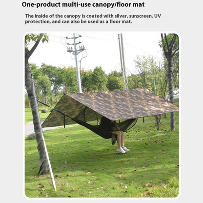 3x5m Outdoor Camouflage Tarp Camping Shelter Sun Shade 210T Waterproof Tent Canopy