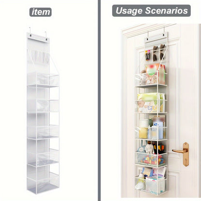 Non-Woven Fabric 6 Layer Storage Bag Wall Door Back Hanging Underwear Handbag Toy Organizer