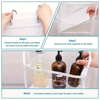 Non-Woven Fabric 6 Layer Storage Bag Wall Door Back Hanging Underwear Handbag Toy Organizer