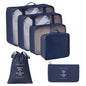 6Pcs / Set Portable Travel Business Trips Organizer Foldable Multi-Function Clothes Storage Bags