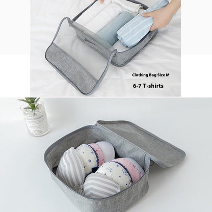 Travel Organizer Set 7 Pieces Clothing Sorting Packing Cubes Waterproof Luggage Storage Bags