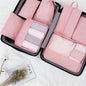 Travel Organizer Set 7 Pieces Clothing Sorting Packing Cubes Waterproof Luggage Storage Bags