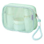 Mesh Cosmetic Bag Pearl Pull Head Zipper Toiletry Organizer Makeup Storage Pouch for Travel Daily Use