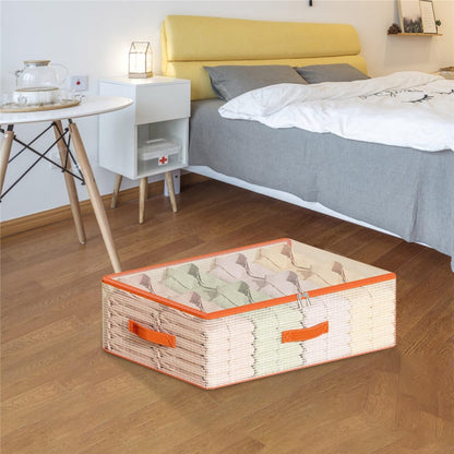 50 x 40 x 15cm Under Bed Storage Bag PVC Clear Organizer for Clothes Bedding Toys Dust-Proof