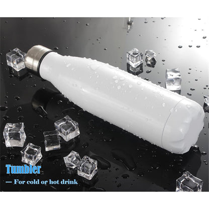 JUNSUNMAY 500ml 304 Stainless Steel Vacuum Insulated Cup Office School Outdoor Water Bottle (BPA-Free, No FDA Certification)