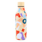 JUNSUNMAY 550ml Geometric Pattern 304 Stainless Steel Vacuum Insulated Water Bottle (BPA Free, No FDA)