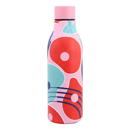 JUNSUNMAY 550ml Geometric Pattern 304 Stainless Steel Vacuum Insulated Water Bottle (BPA Free, No FDA)