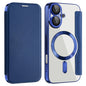 For iPhone 16 Magnetic Case RFID Blocking Leather Phone Cover