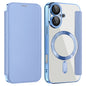 For iPhone 16 Magnetic Case RFID Blocking Leather Phone Cover