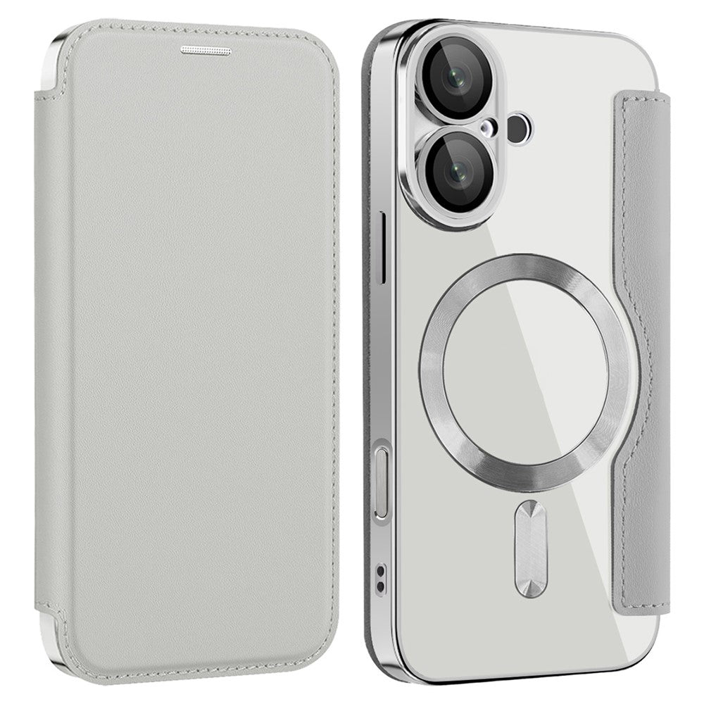 For iPhone 16 Magnetic Case RFID Blocking Leather Phone Cover