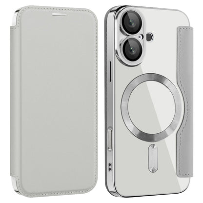 For iPhone 16 Magnetic Case RFID Blocking Leather Phone Cover